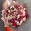 Букет из 51 кустовой пионовидной розы MIX